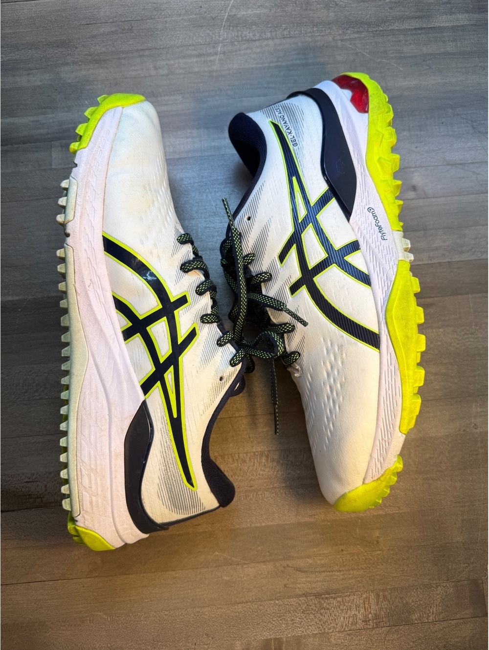 ASICS GEL-KAYANO ACE Golf Shoes Men’s 8 White Lime SN 1111A209 (sh6/cp04)